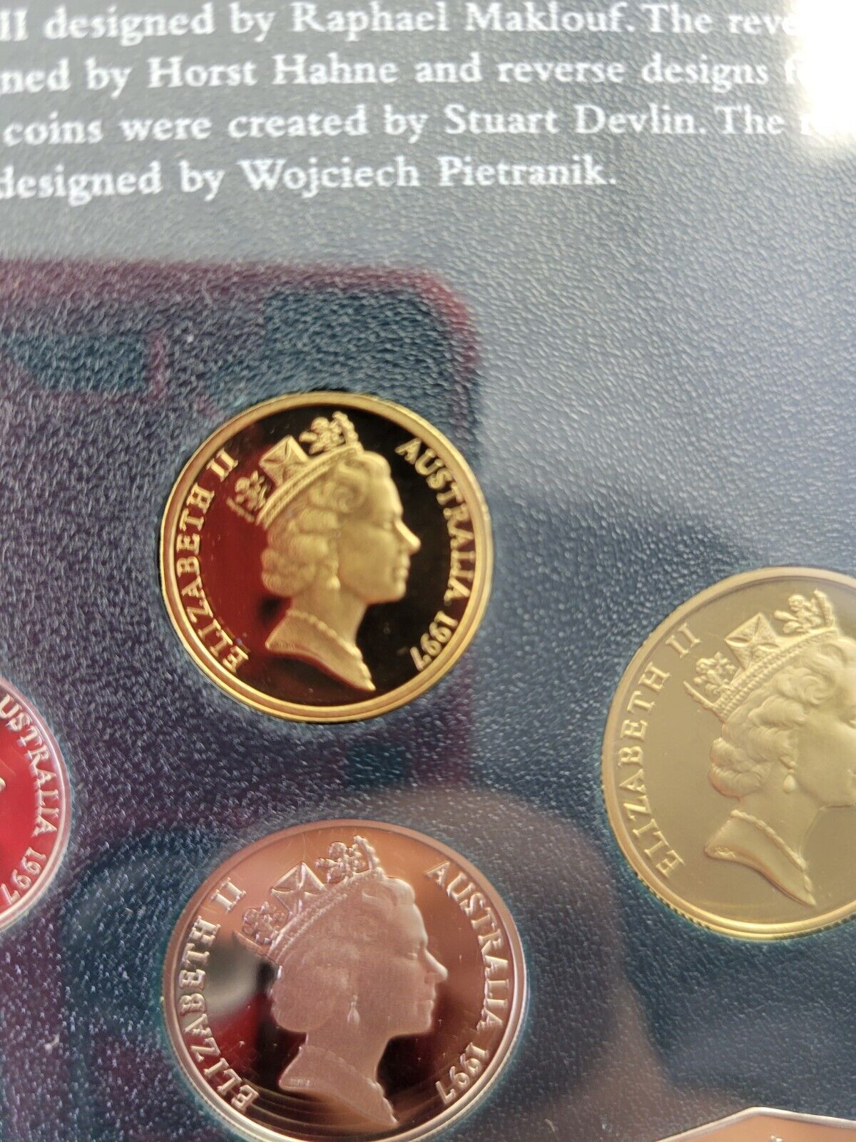 1997 Australian 6 coin Proof Set, $2, Sir Charles Kingsford Smith, Aviator