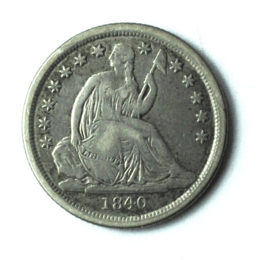1840 O 10c Seated Liberty Silver Dime Ten Cents New Orleans No Drapery