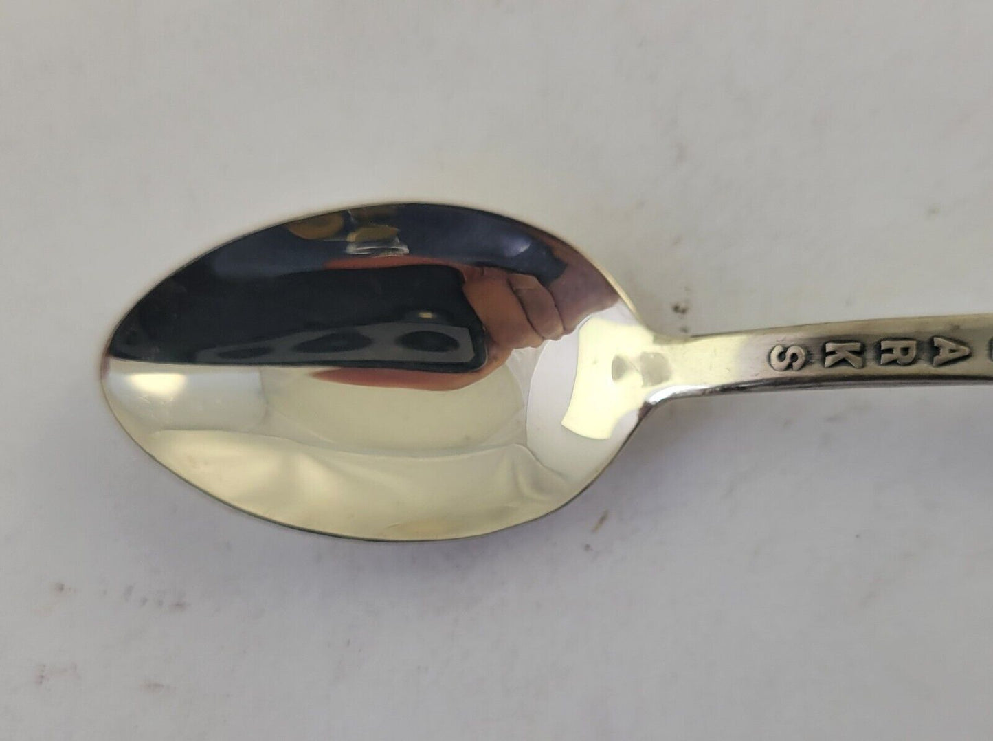 Old Matts Cabin Sterling 4 1/4"  Souvenir Spoon by Bell .33oz. Ozarks Missouri