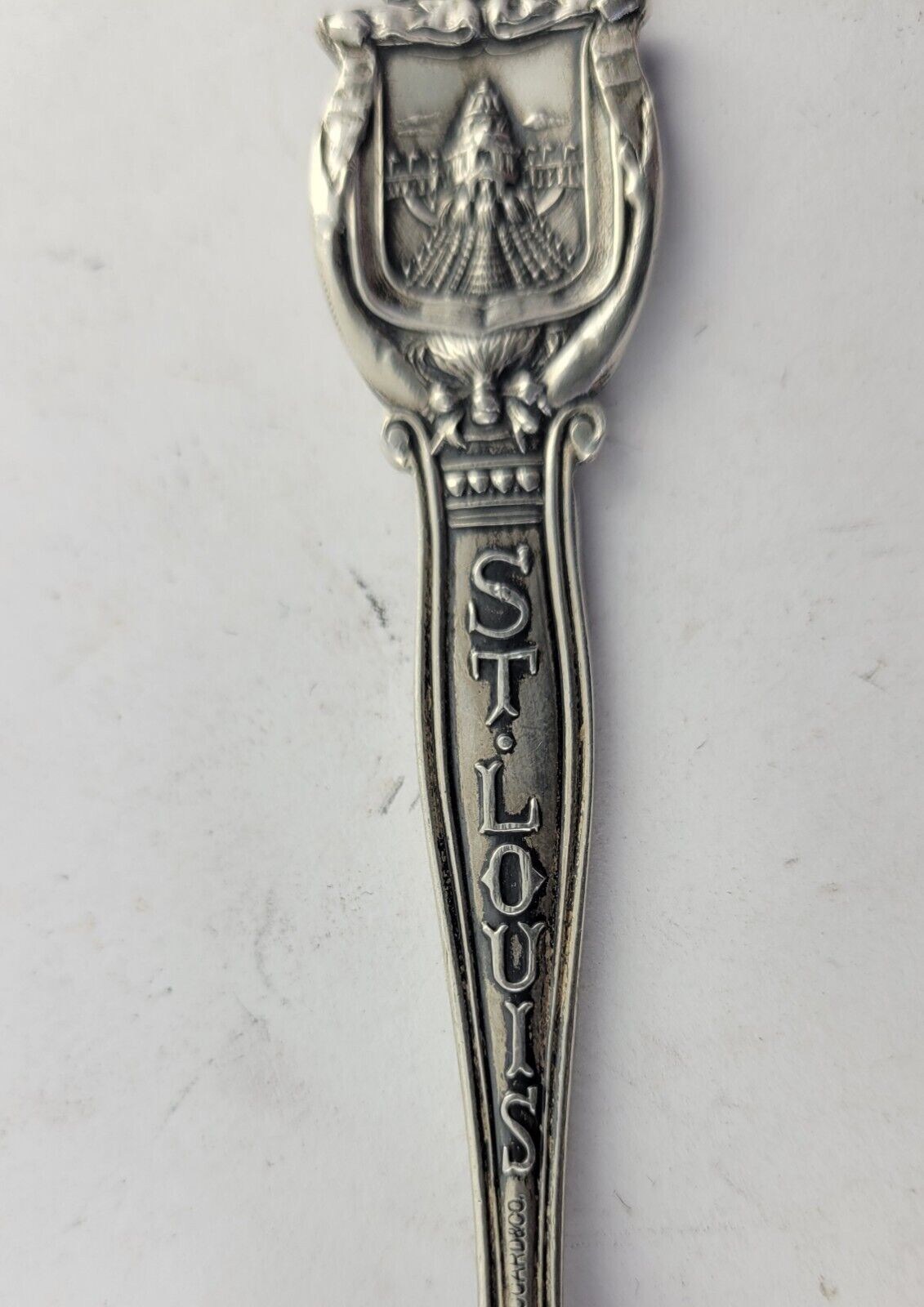Sterling Souvenir Spoon 6 1/2" St. Louis MO U.S. Government Building .84oz.