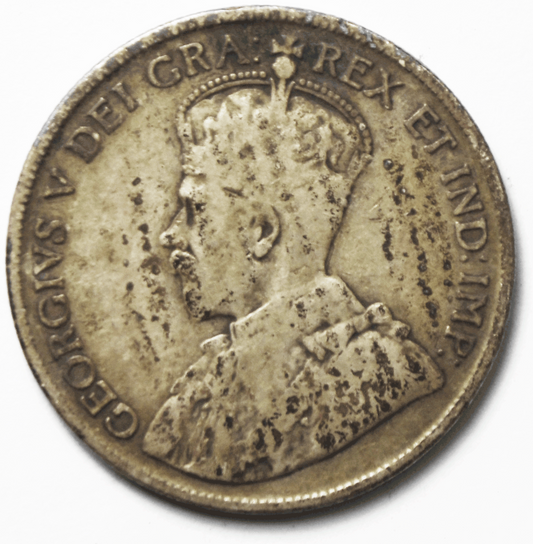 1918 50c Fifty Cents Silver Coin Canada Half DollarKM# 25
