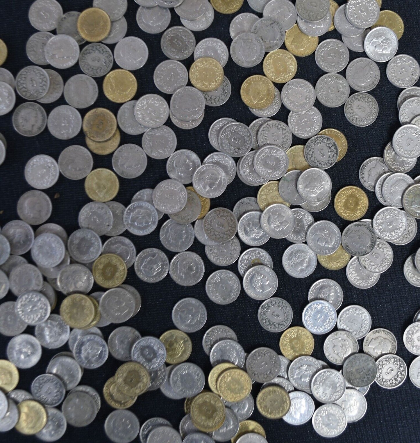 231pc Switzerland 5 Rappen Coin Lot 1893-1994