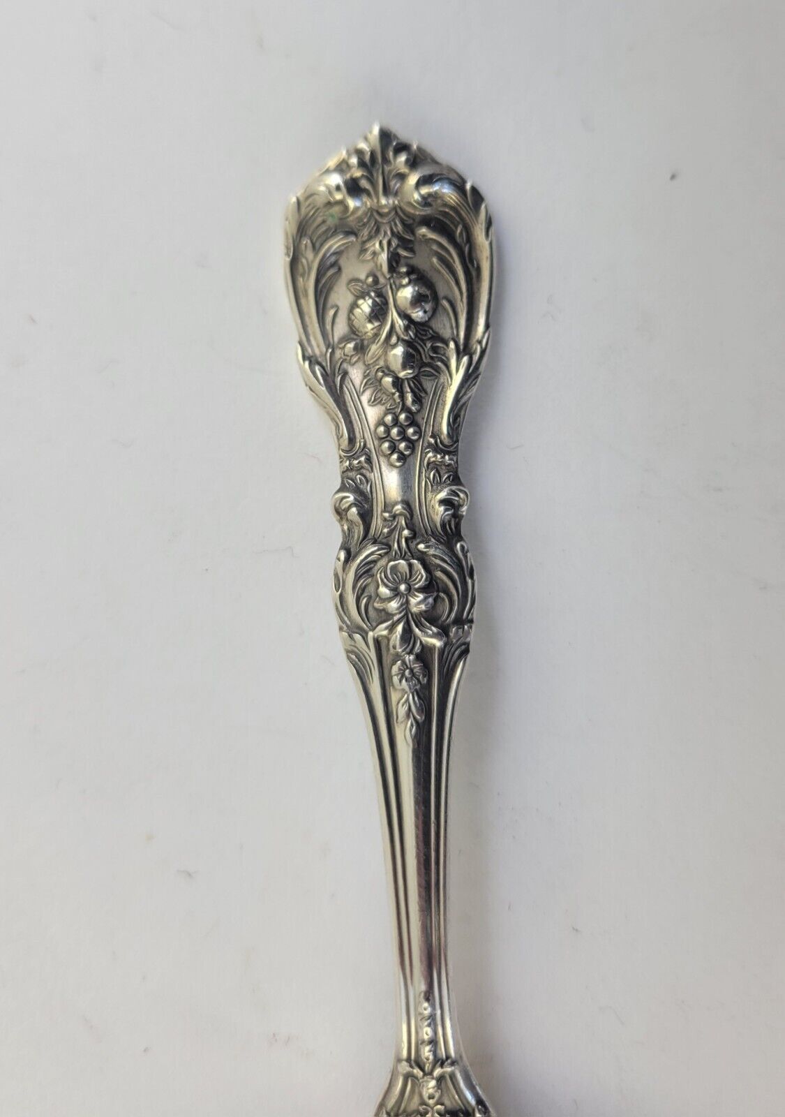 Reed & Barton Francis I Sterling Pierced Bon Bon Spoon4 5/8"- New Mark 1.2oz.