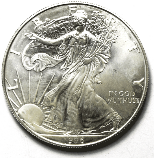 1996 $1 American Silver Eagle One Ounce Fine Coin Rare Year