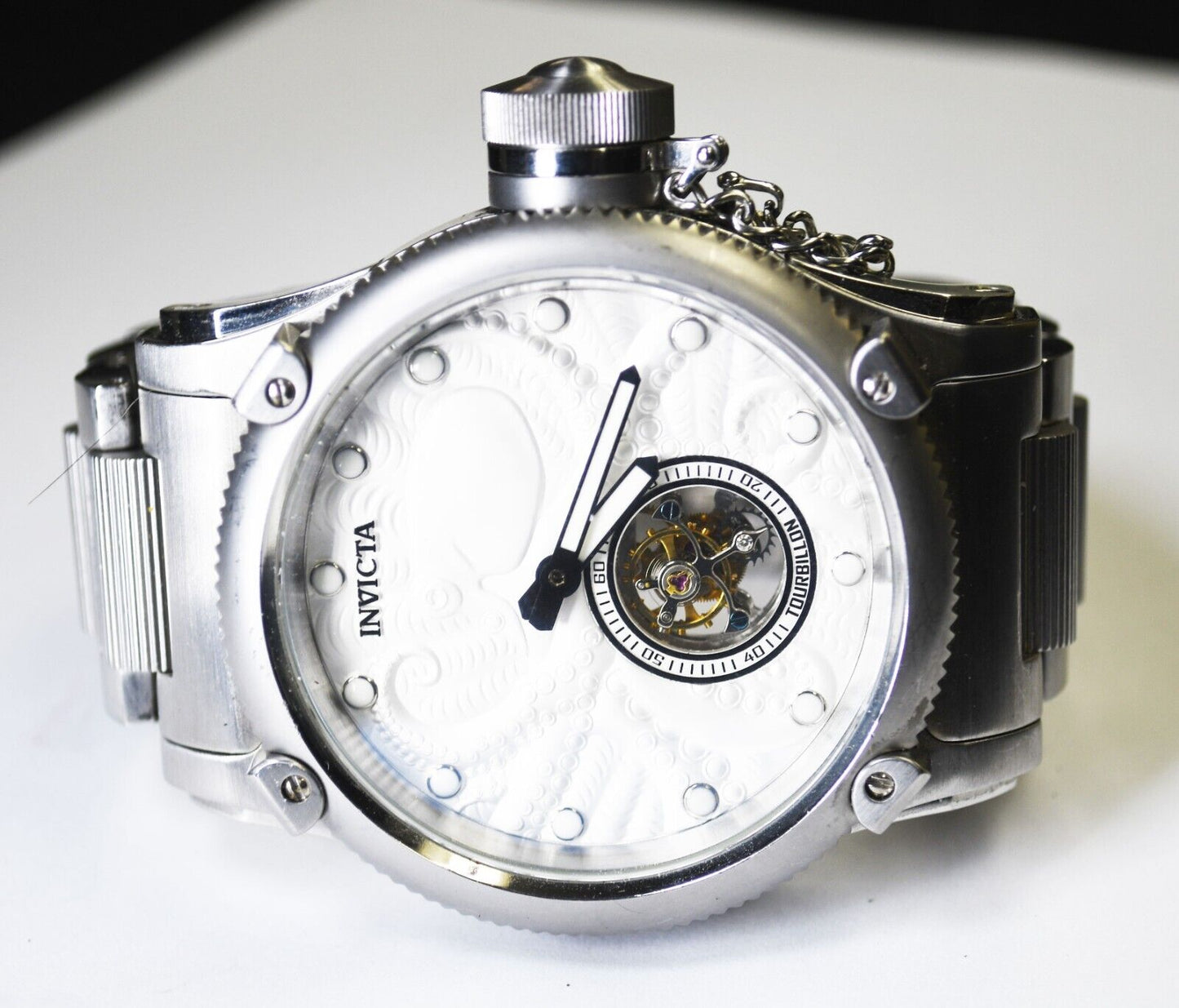 Invicta 11140 Russian Diver LE Manual Skeleton Octopus 52mm Stainless Tourbillon