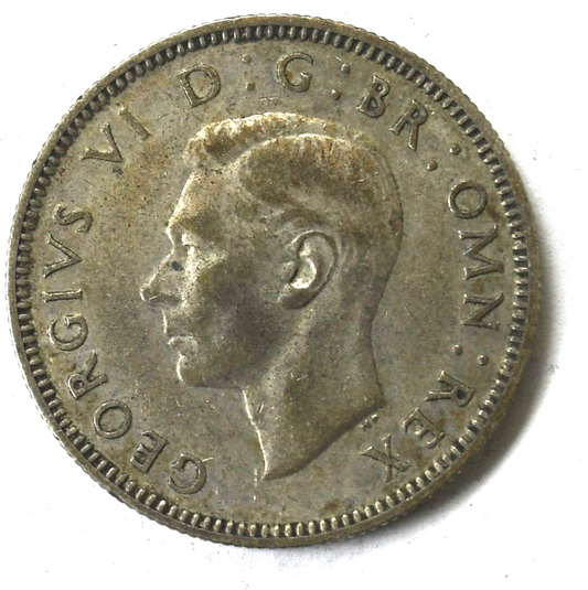 1939 Great Britain One Shilling Silver Coin KM# 853