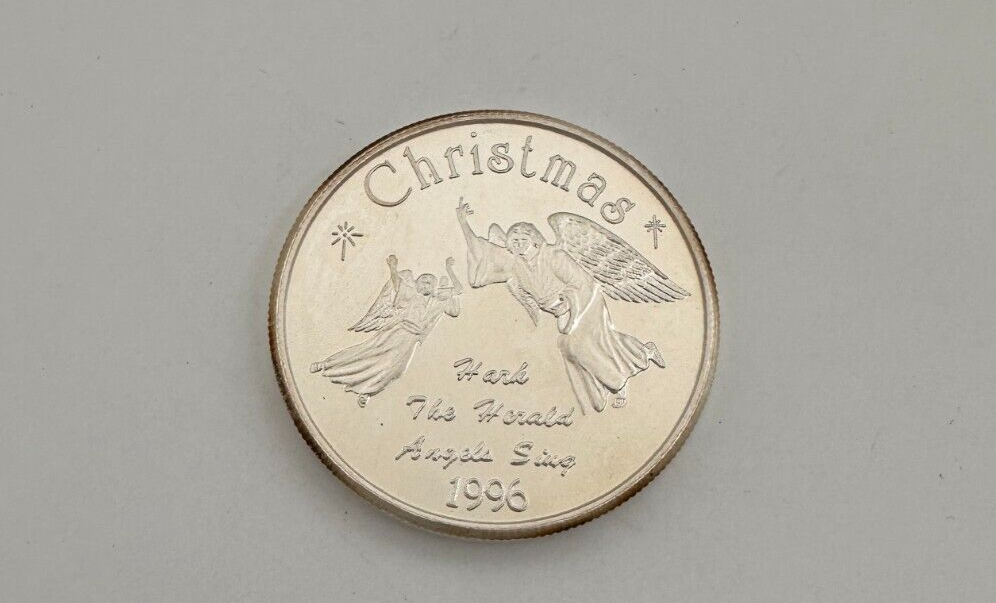 1996 Songs Of Christmas Series #1 1 oz .999 Fine Silver Round