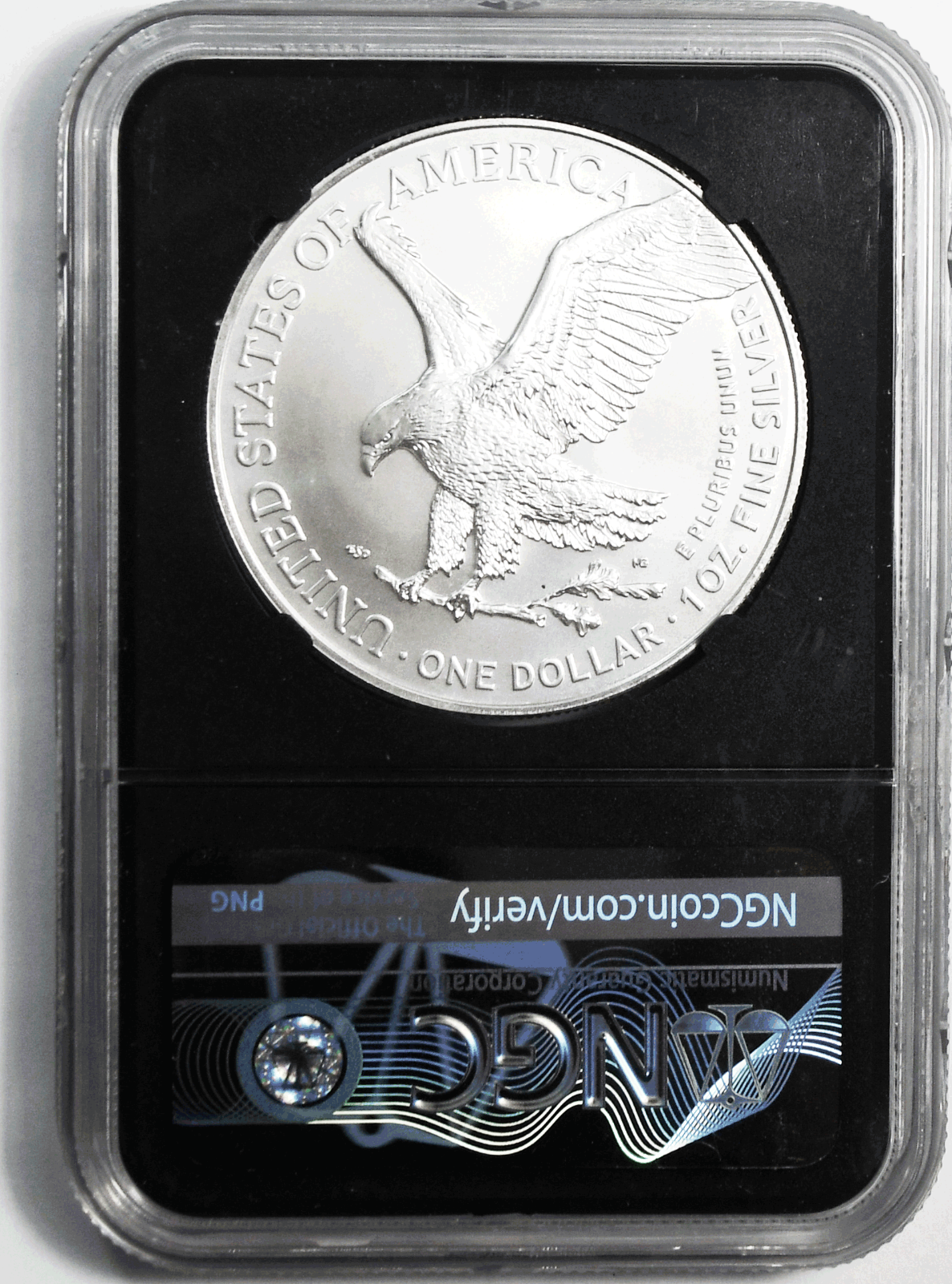 2022 $1 American Silver Eagle 1oz Fine NGC MS70 First Day 1g .999 Label