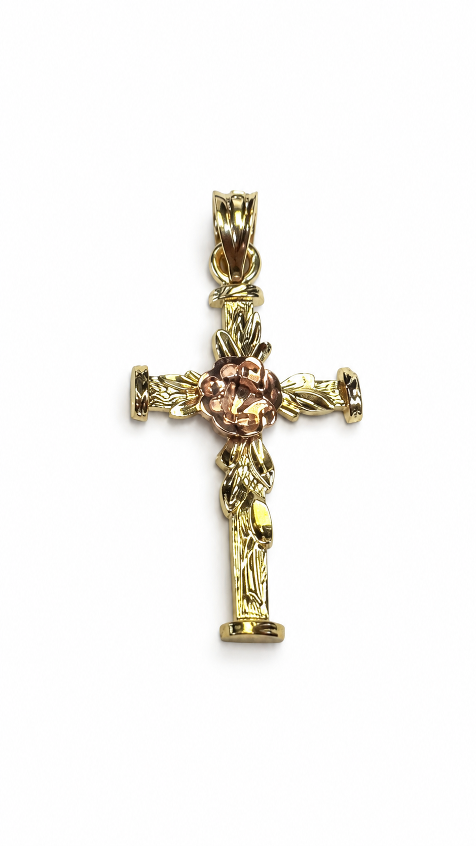 14kt Gold Cross Pendant - Image 1