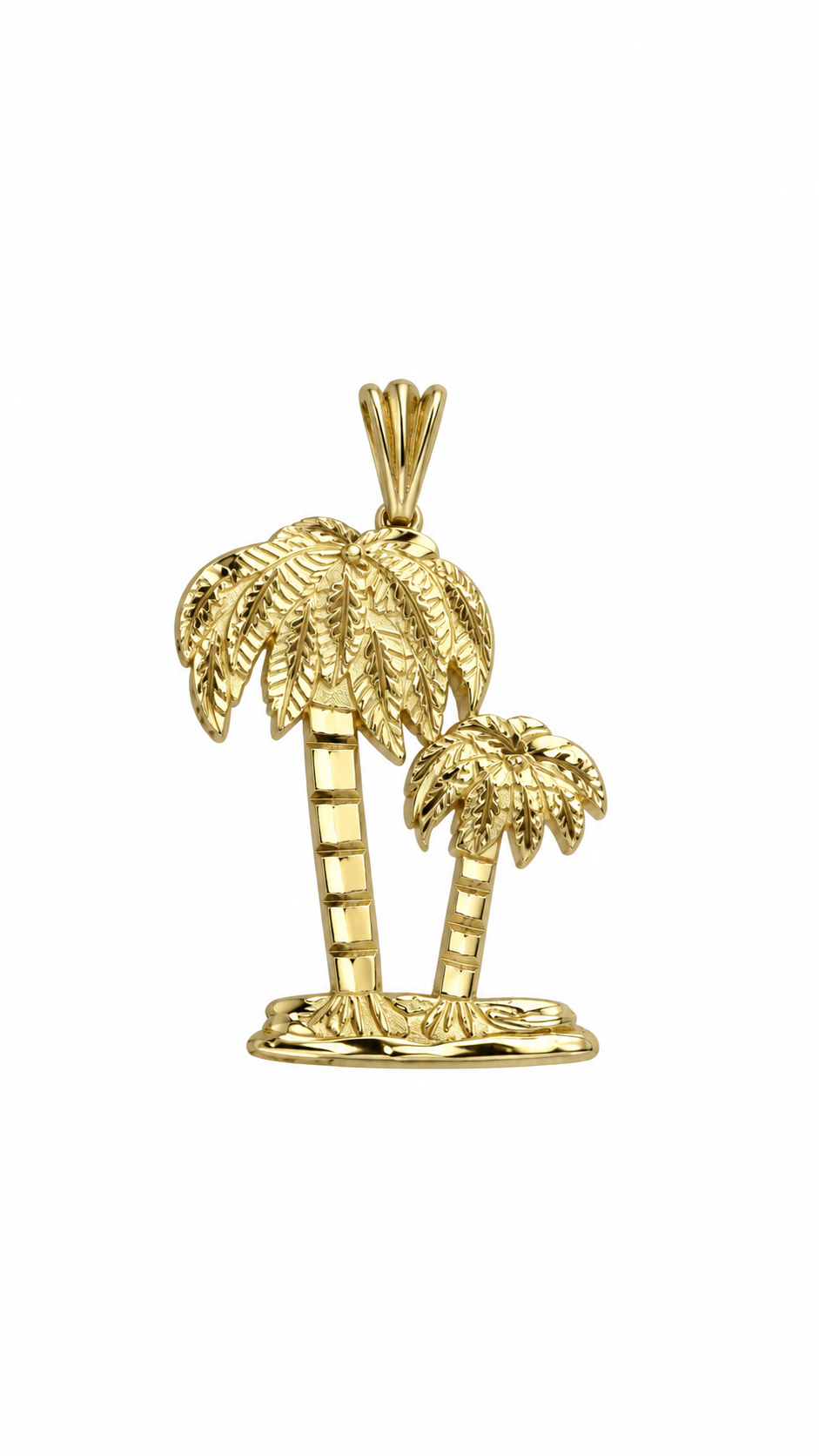 Michael Anthony 14K Double Palm Trees Pendant - Image 1