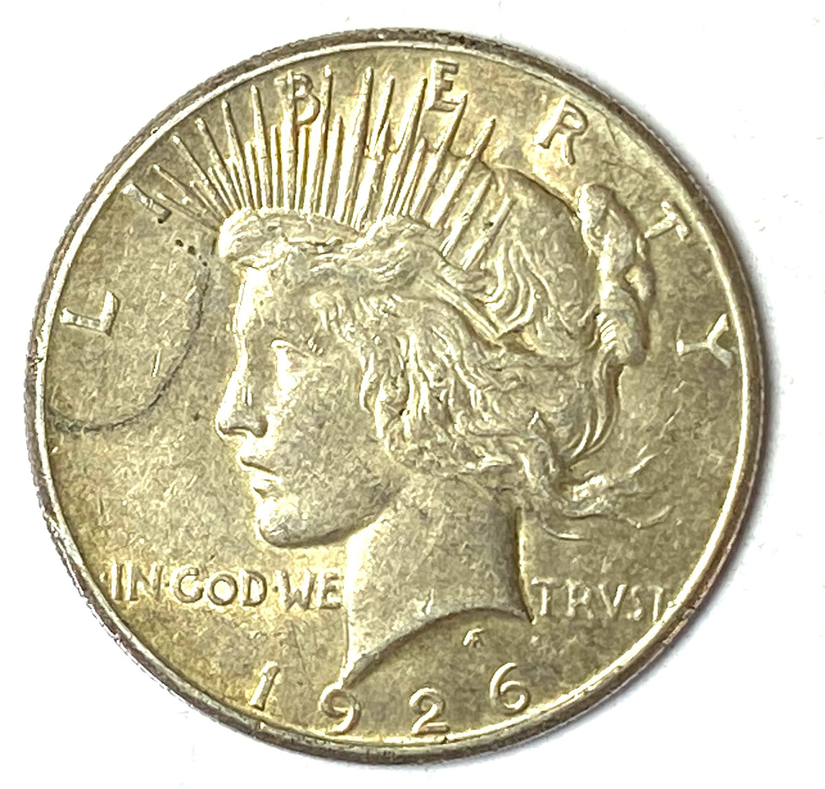 1926 S One Dollar Peace Dollar 90% Silver San Francisco - Image 1