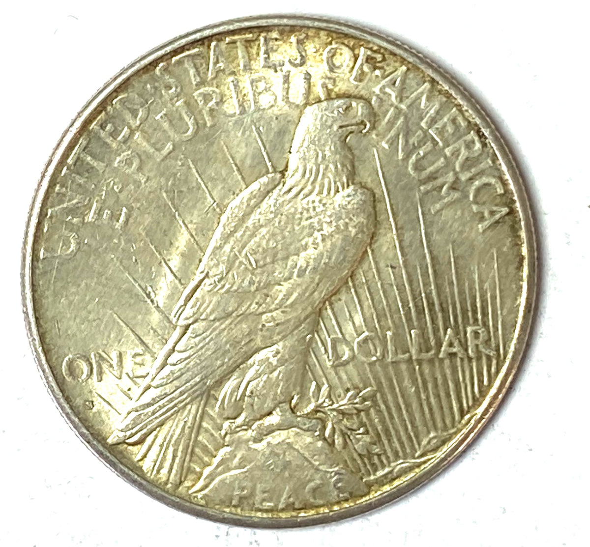 1927 S Peace Dollar San Francisco One Dollar United States 90% Silver AU - Image 2