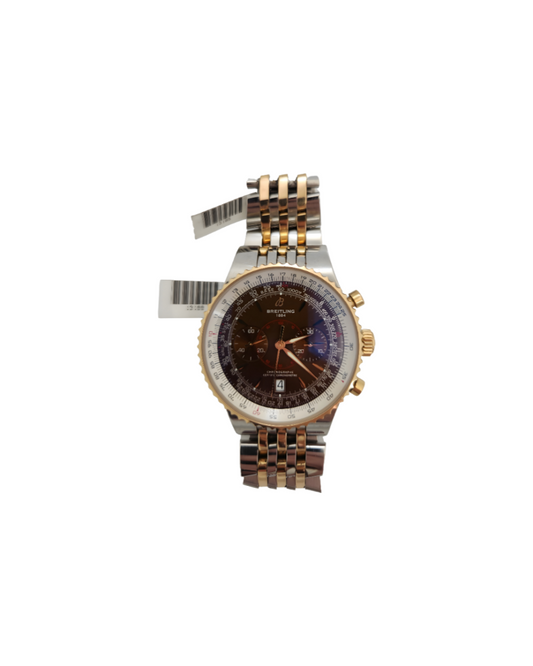 Breitling Montbrillant Legende Automatic Two Tone Watch Rose Gold C23340