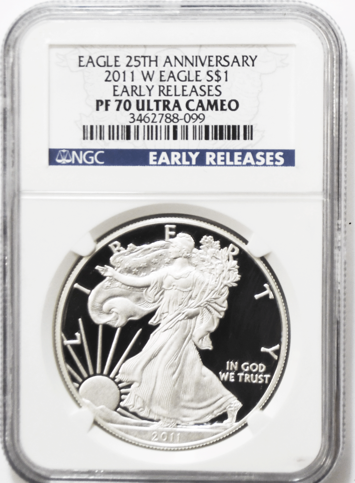 2011 W $1 Proof American Silver Eagle Silver Dollar NGC PF70 Ultra Cameo