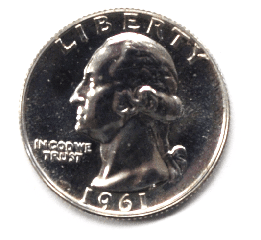 1961 25c Washington Silver Quarter Dollar Proof Quarter
