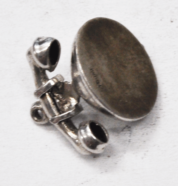 Sterling Silver JMF Phone Rotating Rotary 16mm x 12mm Charm