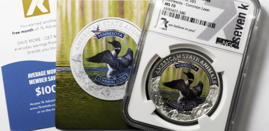 2022 $5 Cook Is Animal Series 7k w Card NGC MS70 Minnesota Common Loon