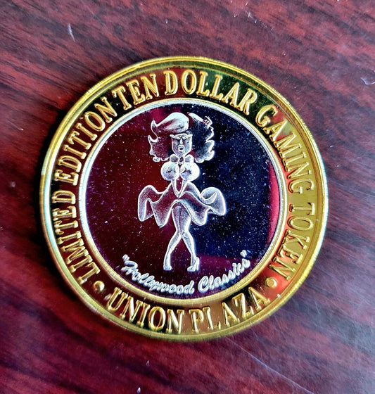 Plaza Casino Hollywood Classics .999 Fine Silver Vegas Ten Dollar Gaming Token