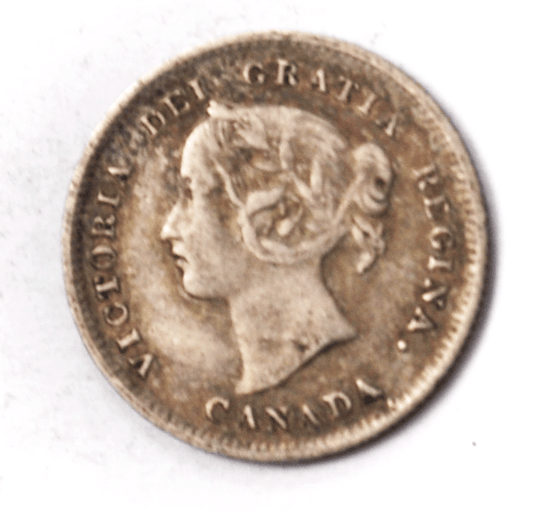 1892 Canada 5c Silver Five Cents KM# 2