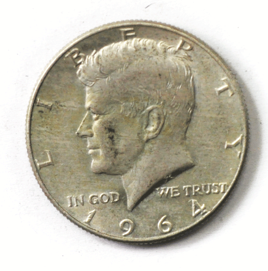 1964 D 50c Kennedy Silver Half Dollar Fifty Cents DDO FS-108  AU