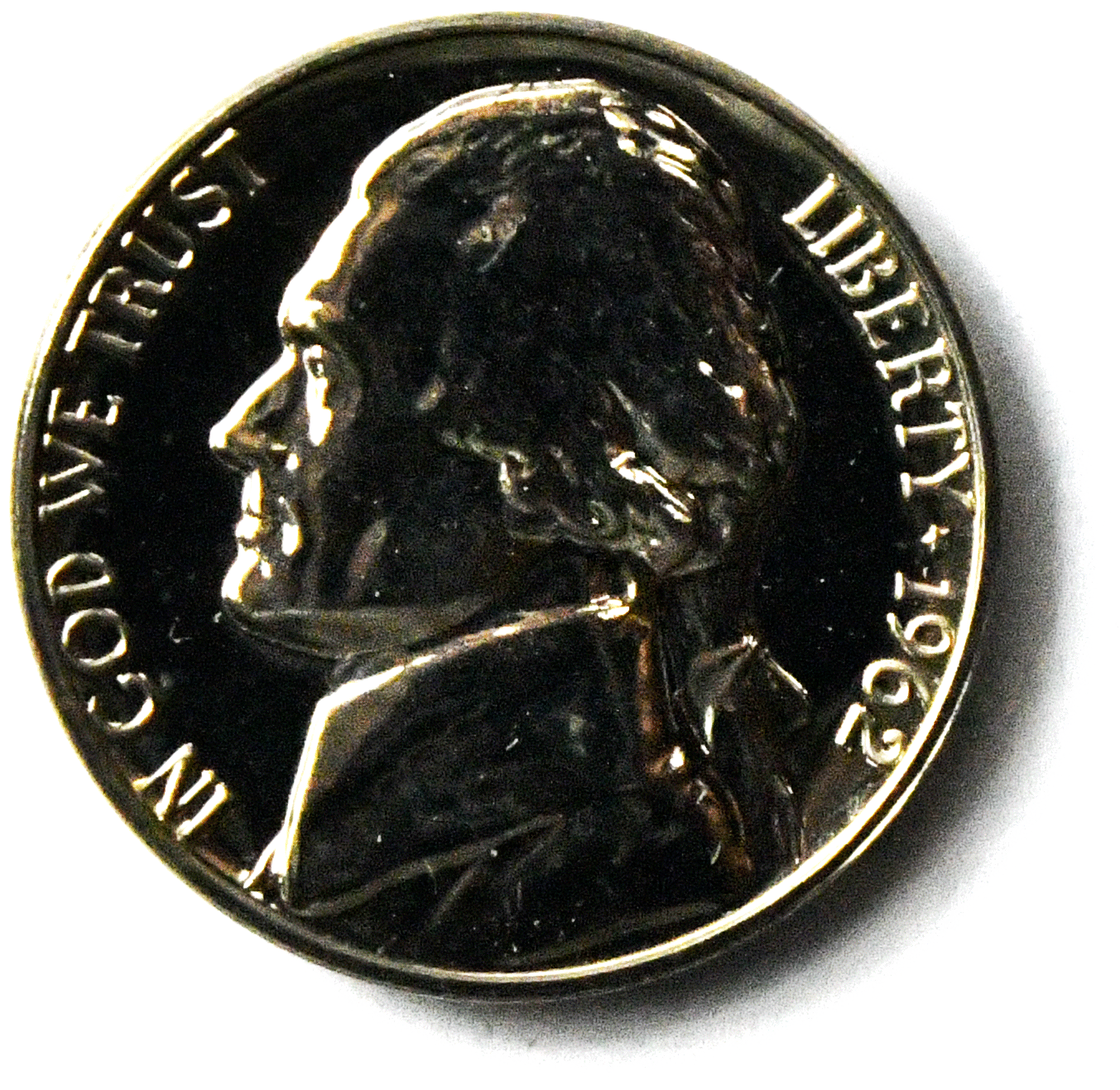 1962 5c Jefferson Proof Nickel Five Cents Gem Uncirculated