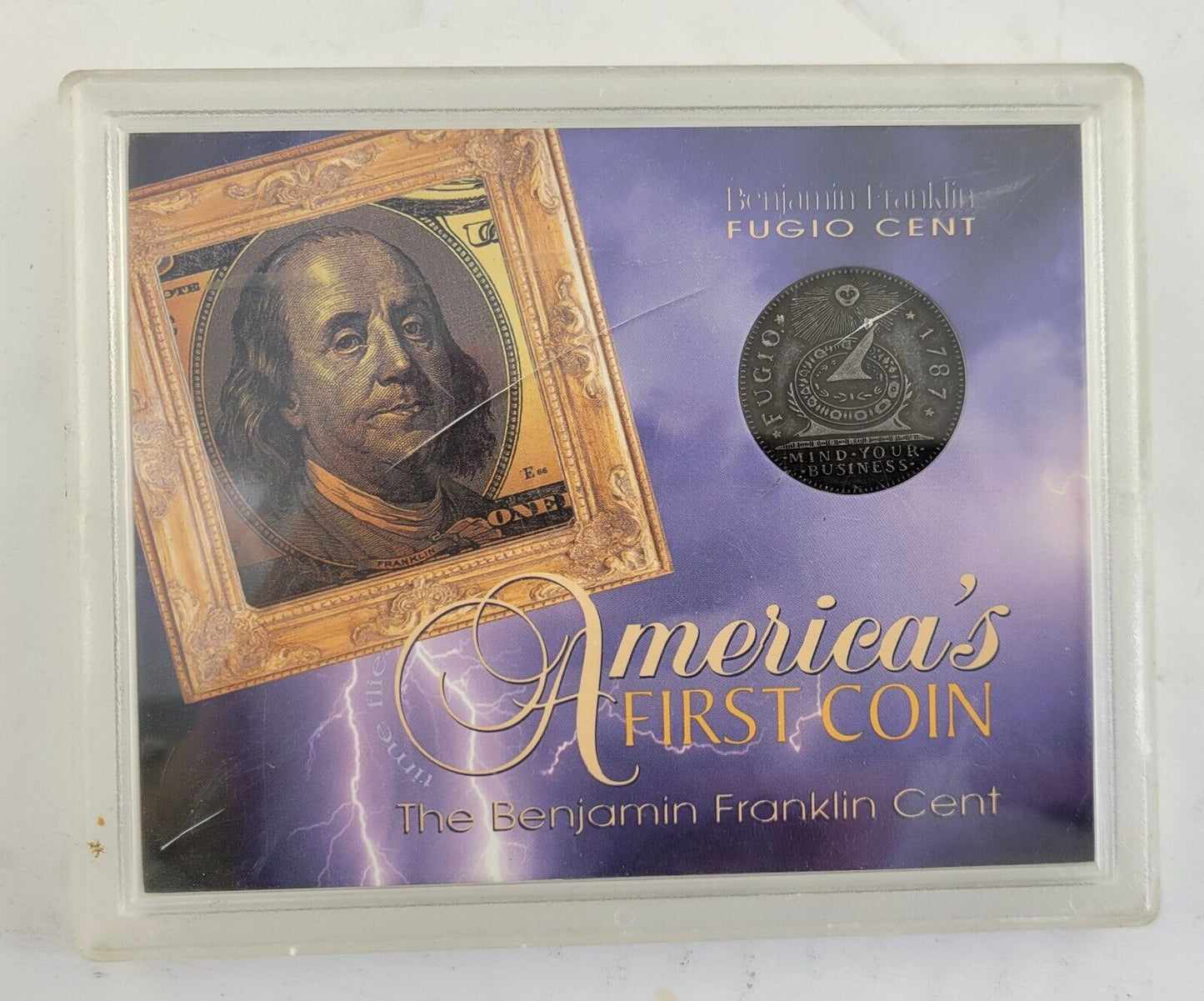 Benjamin Franklin Fugio Cent America's First Coin 1787 Mind Your Business Time