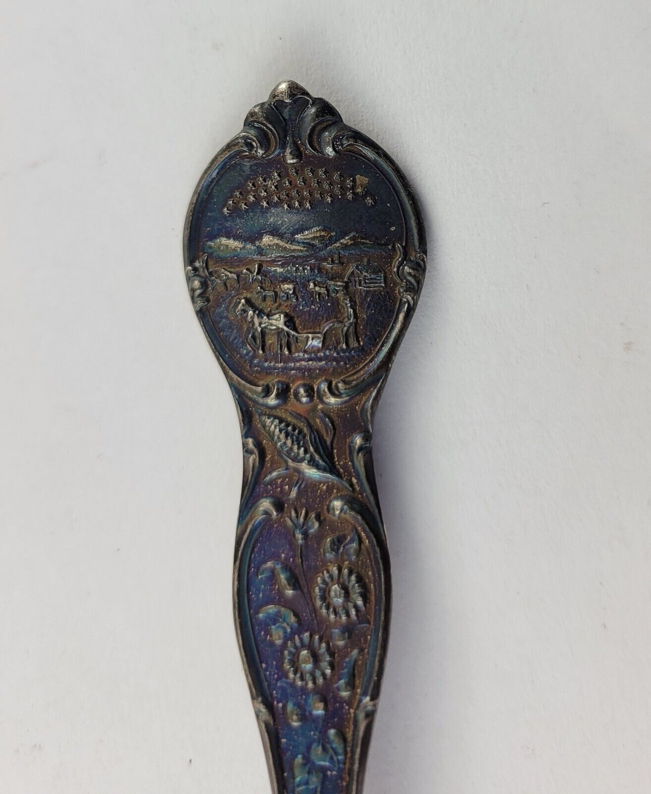 Sterling Silver Topeka Kansas 5 1/4" Souvenir Spoon Made By Shepard .58oz.