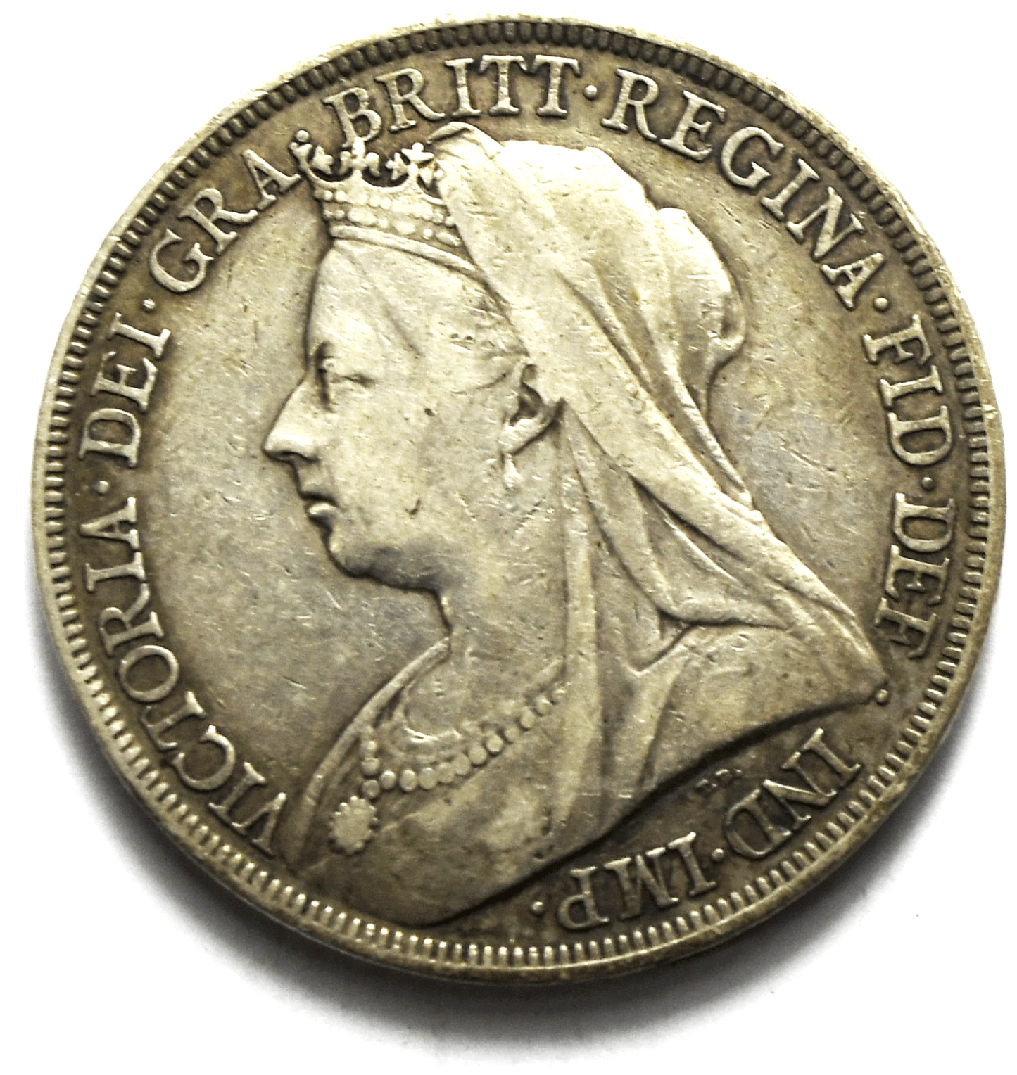 1898 LXII Great Britain Crown Silver Coin KM# 765 Low Mintage