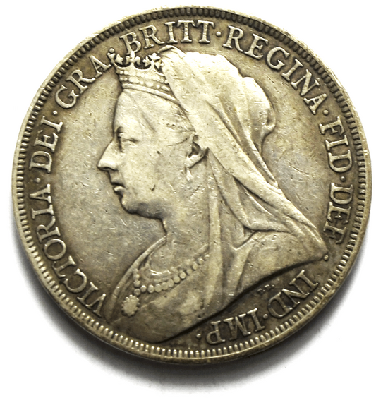 1898 LXII Great Britain Crown Silver Coin KM# 765 Low Mintage