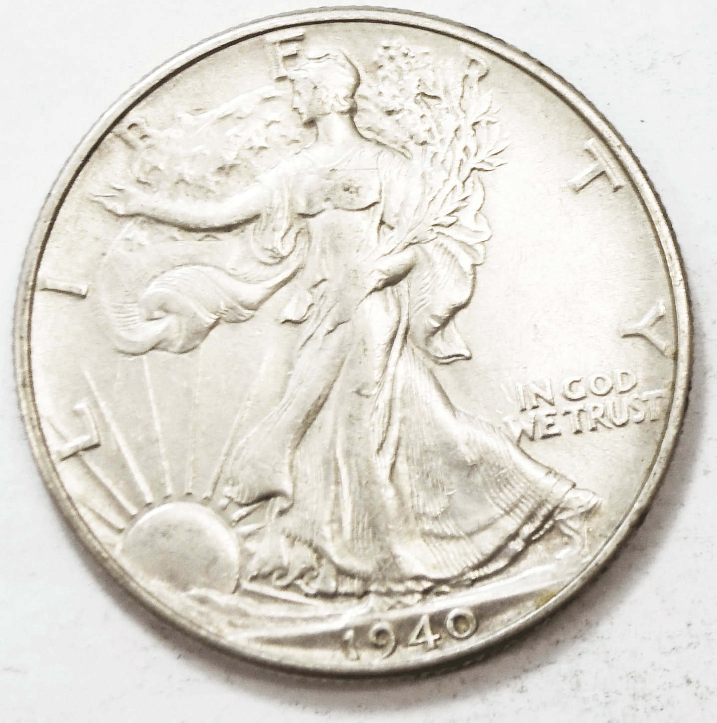 1940 50c Walking Liberty Silver Half Dollar Fifty Cents Philadelphia