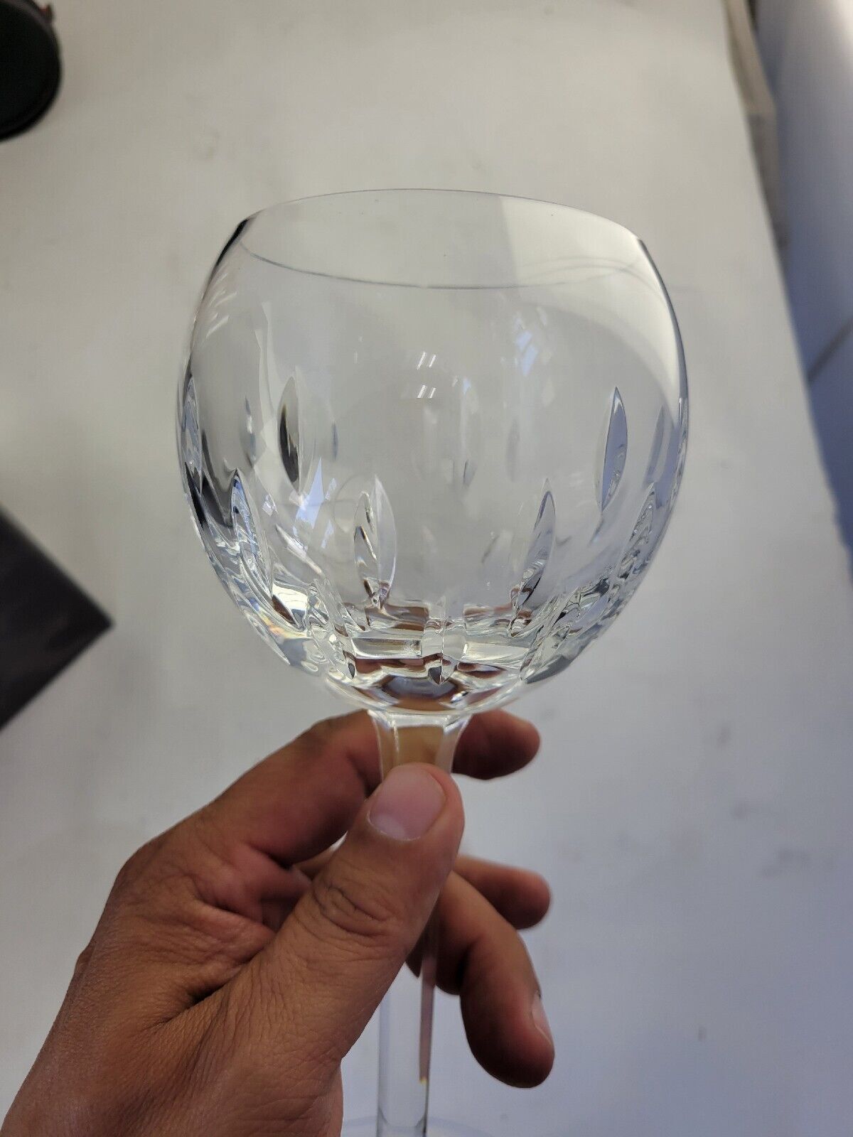 Espirit By Waterford 8 1/4' Balloon White Wine Glass Unused Boxed