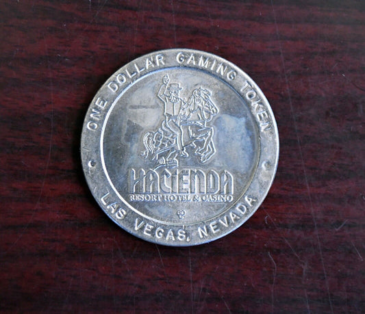 Hacienda Resort Casino One Dollar Gaming Slot Token Las Vegas Nevada Original