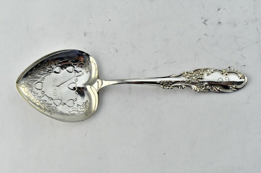 Orleans by Frank Whiting Sterling 5 5/8" Bright Cut Solid Almond Scoop .78 oz.