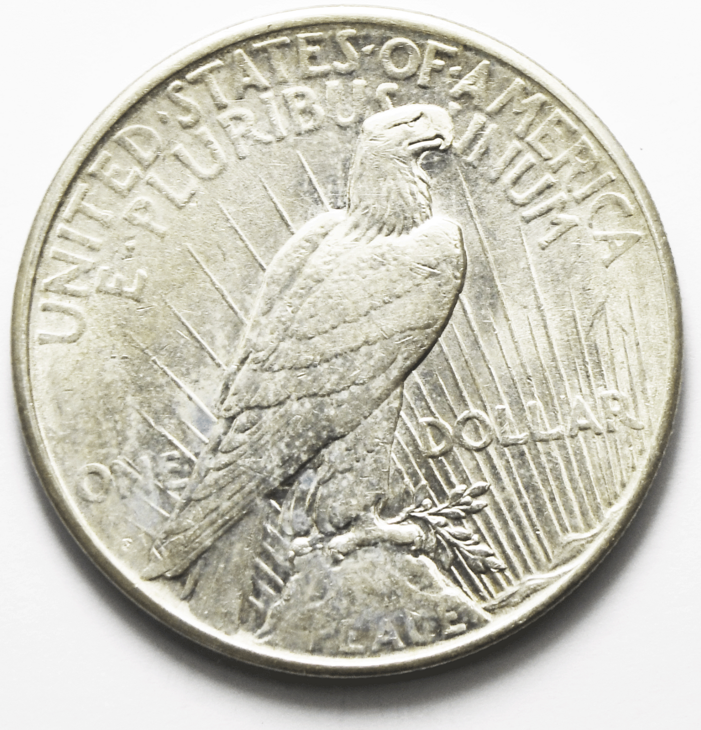 1926 D $1 Peace Silver One Dollar US Denver AU VAM 1B Crack