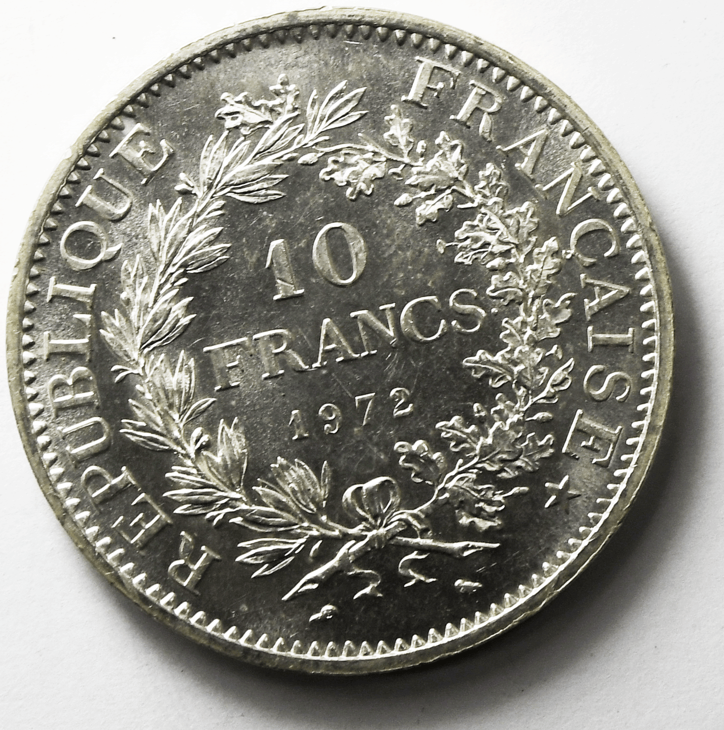 1972 France Proof Like 10 Ten Francs Silver Coin KM# 932