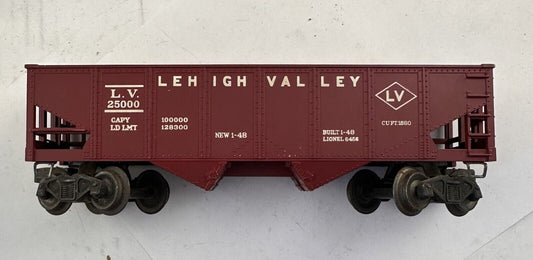 LIONEL Postwar 6456 MAROON LEHIGH VALLEY HOPPER