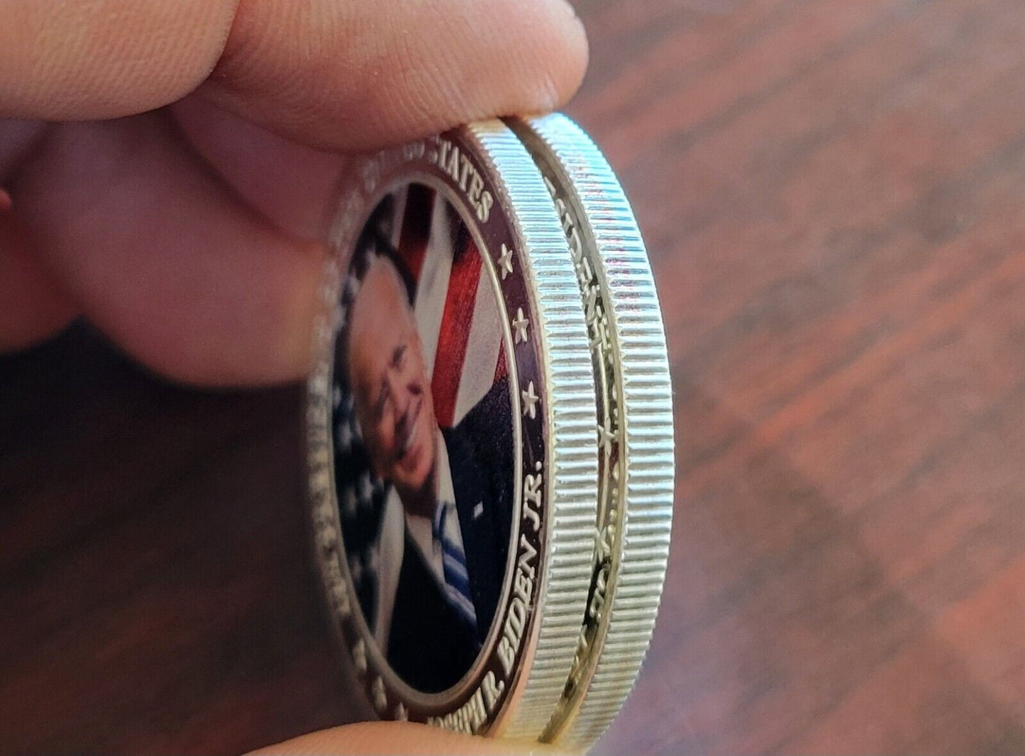 (2) .999 Fine Silver Joe Biden  & Kamala Harris 2021 Round Danbury Mint 1oz Each