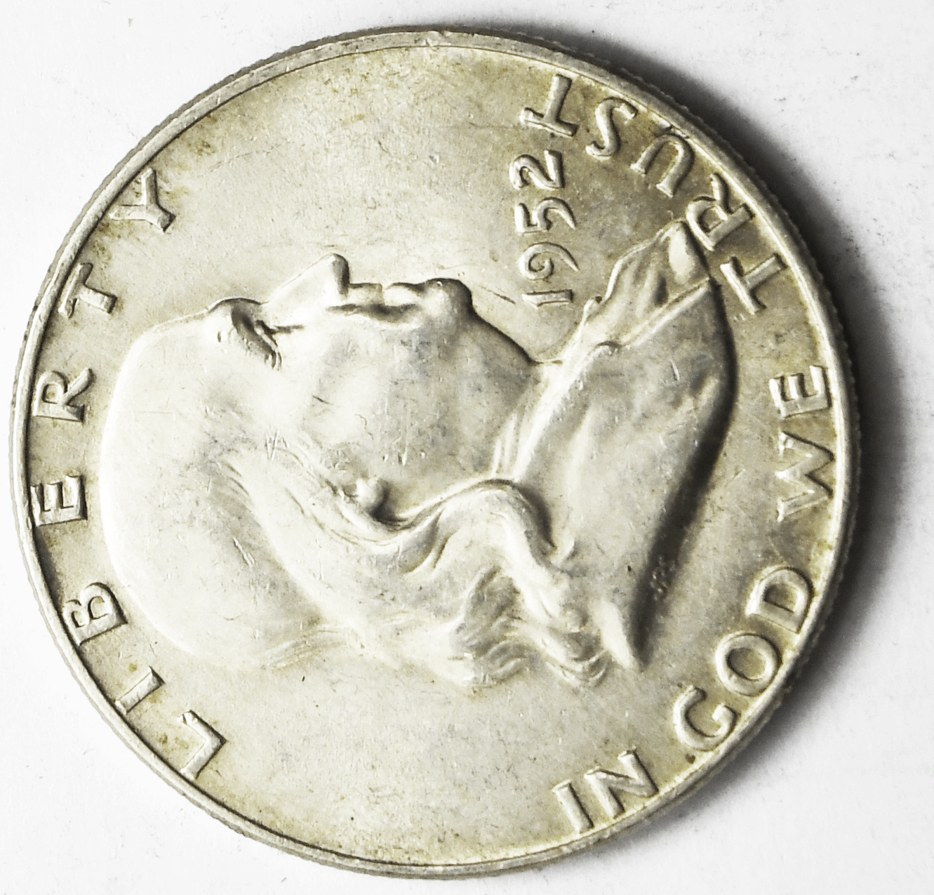 1952 D 50c Franklin Silver Half Dollar Fifty Cents Denver AU