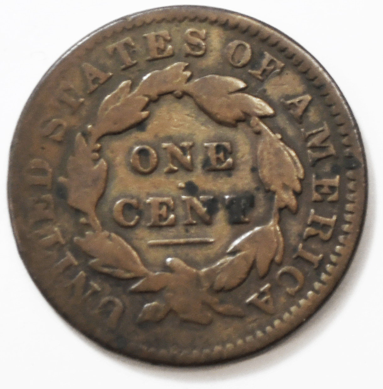 1831 1c Coronet Head Large Cent One Penny US Philadelphia