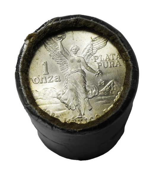 Original Bank Roll of (20) 1986 Mexico 1 oz. .999 Fine Silver Libertad Onzas BU
