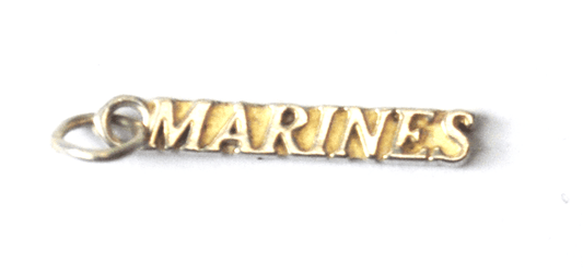 Sterling SJC Sundancer The Word Marines Charm 27mm x 4mm