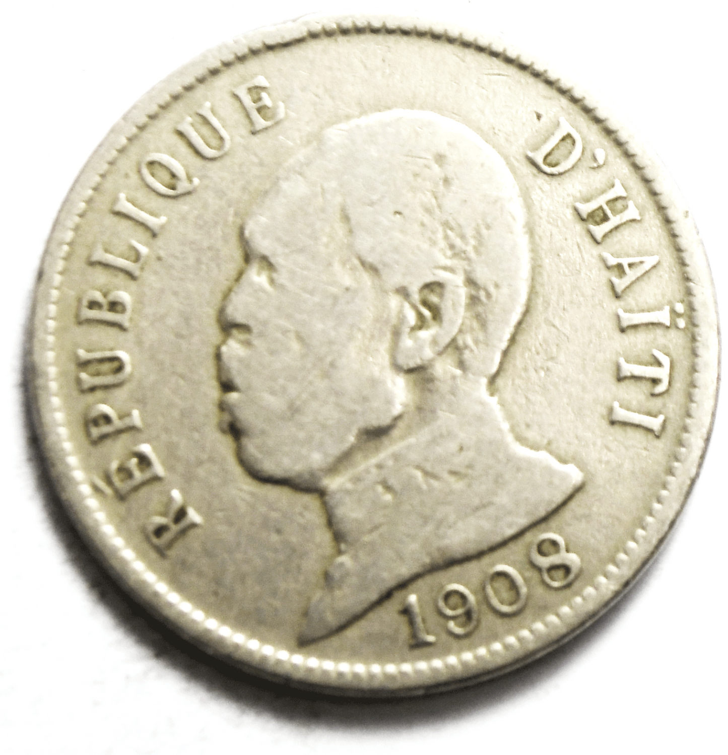 1908 Haiti 50 Centimes KM# 56 Copper Nickel Coin