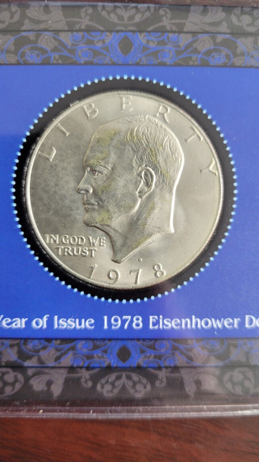Last Year of Issue 1978 Eisenhower Dollar with COA & Booklet
