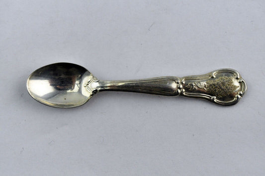 New Hampshire Franklin Mint Official State Flower Sterling Salt Spoon 2 1/2"