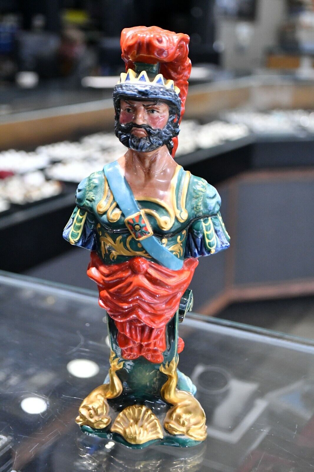 Royal Doulton Ships Figureheads Ajax #444 Ceramic Statue Made in England 9 1/2"