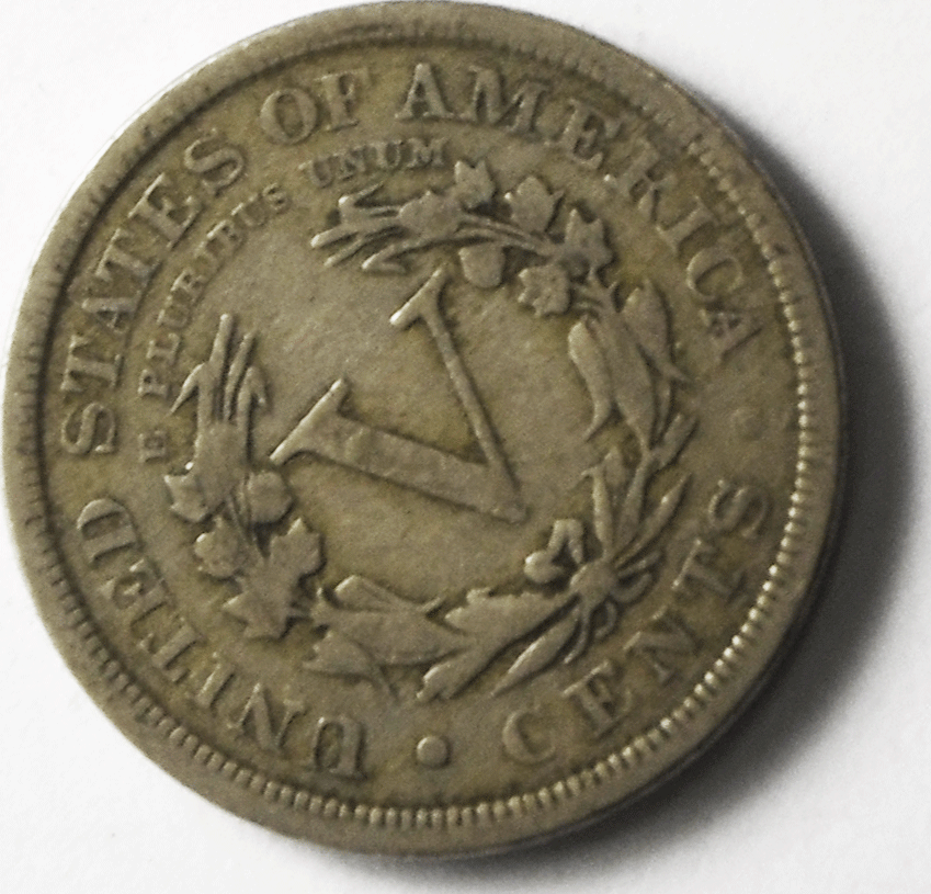 1889 5c V Liberty Nickel Five Cents Rare US Philadelphia