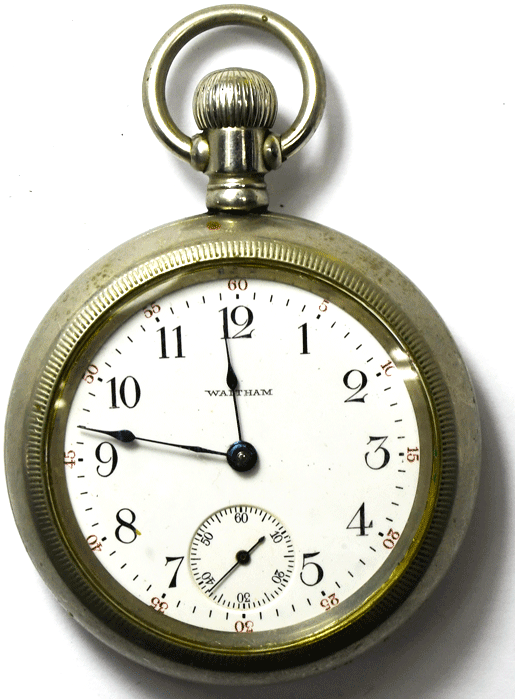 1906 Waltham Size 18 Sterling Pocket Watch OF