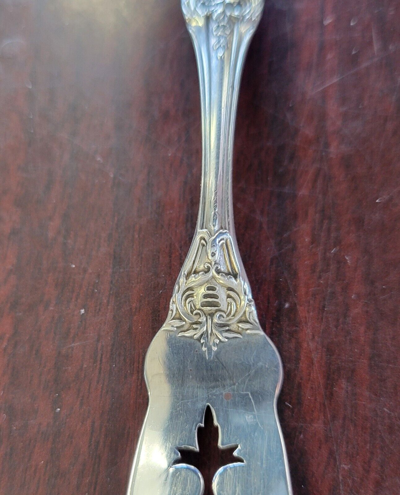Burgundy by Reed and Barton Sterling Silver 5 1/8" Lemon Fork Pierced .73oz.
