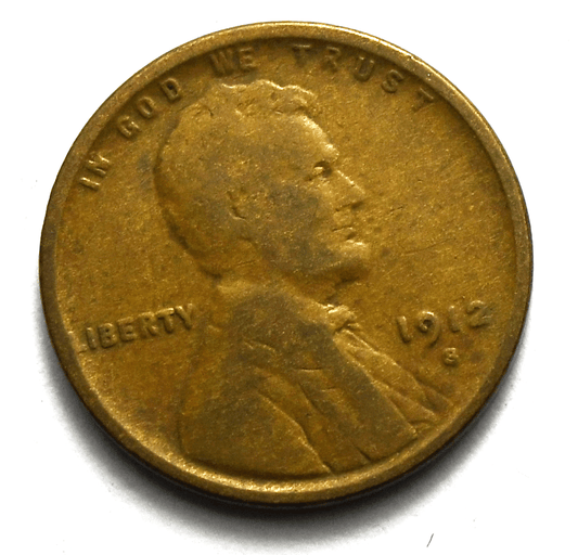 1912 S 1c Lincoln Wheat Cent San Francisco Penny Rare