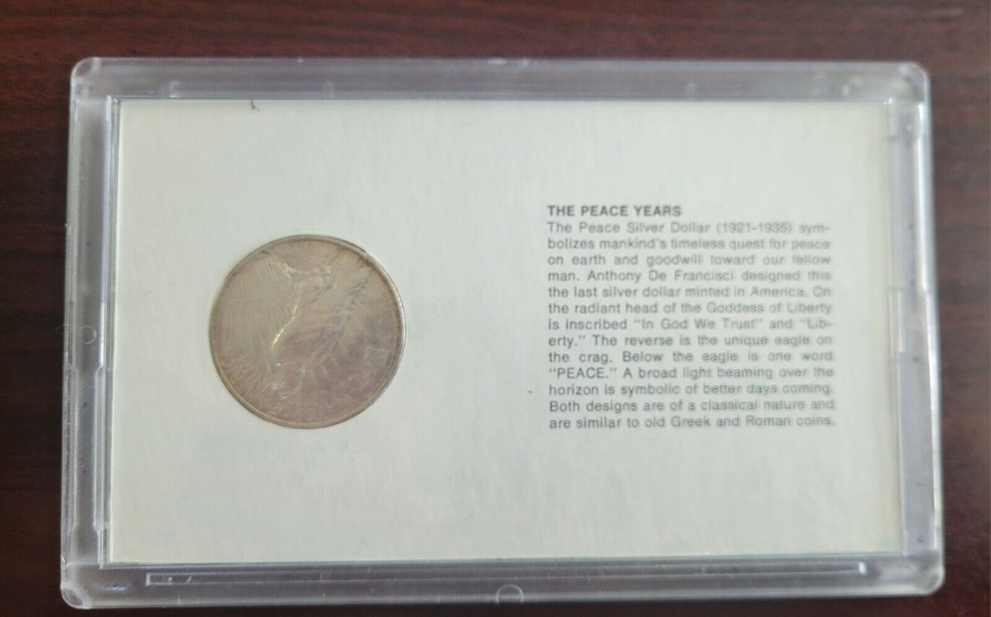 THE AMERICANA SERIES COIN SET PEACE YEAR 1922